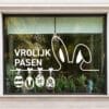 Raamsticker Pasen Paashaas Vrolijk Pasen
