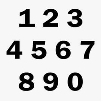 StormIT-Design sticker cijfers