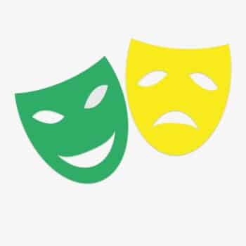 Raamsticker Carnaval Maskers