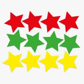 Raamsticker carnaval sterren PlakHet