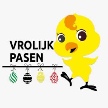 kuiken vrolijk pasen
