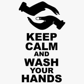 StormIT-Design sticker Keep Calm en wash your hands