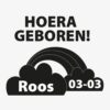 Geboorte raamsticker Geboorte Wolk 3 Geboorte raamsticker Geboorte wolk PlakHet