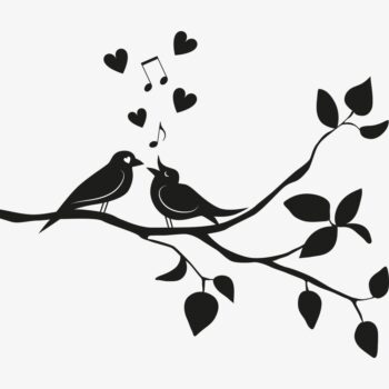 StormIT-Design raamsticker vogeltjes op tak