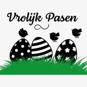 Paaseieren Vrolijk Pasen