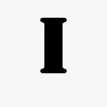 Losse plakletter I-Stencil