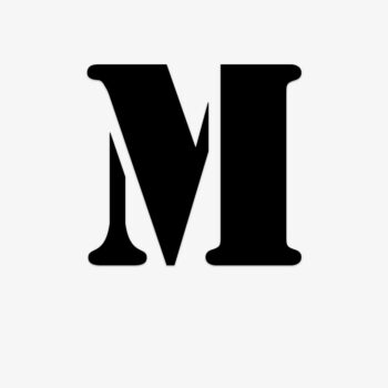 Losse plakletter M-Stencil