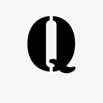 Losse plakletter Q-Stencil