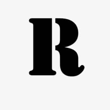 Losse plakletter R-Stencil