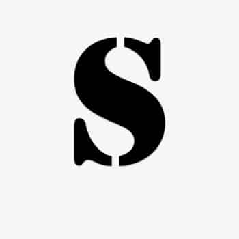 Losse plakletter S-Stencil