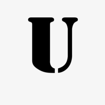 Losse plakletter U-Stencil