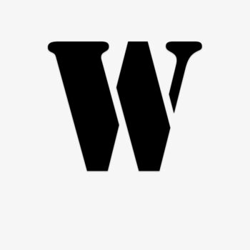 Losse plakletter W-Stencil