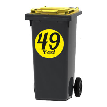 Container-Kliko sticker Rest rond