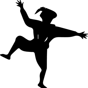 a black background with white lines