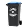 Container-Kliko huisnummer sticker Papier 3 Container-Kliko huisnummer sticker Papier
