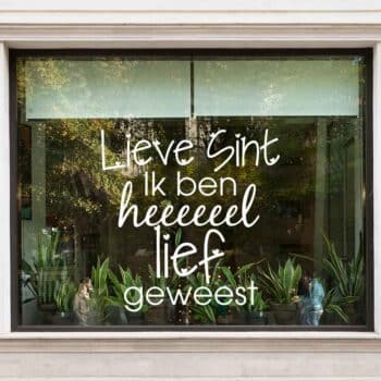 Raamsticker Lieve Sint