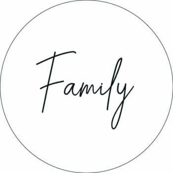 StormIT-Design Muurcirkel Family wit