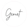 Muurcirkel Geniet wit 1 Muurcirkel geniet