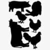 raamsticker boerderijdieren
