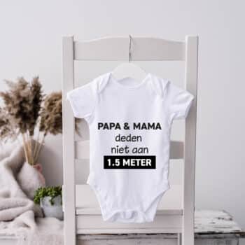 ROMPER Papa en Mama 1.5 meter PlakHet