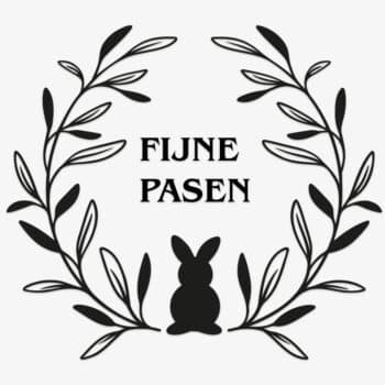 cirkel fijne pasen raamsticker PlakHet