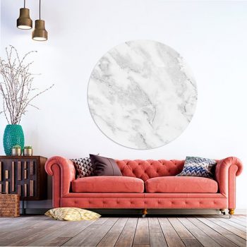 StormIT-Design Muurcirkel Wit-marmer