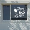 Cheers to 65 years – de perfecte raamsticker voor jouw verjaardag of jubileum 4 raamsticker cheers to 65 years