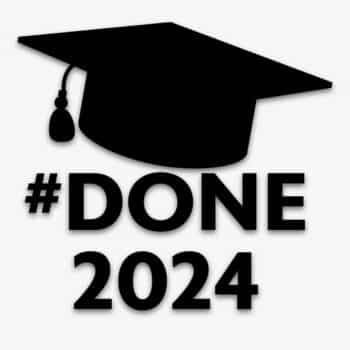 a black graduation cap with a tassel