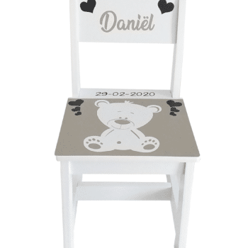 StormIT-Design Geboortestoel met beer en naam