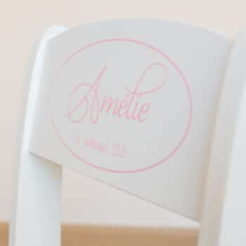 StormIT-Design Geboortestoel met naam en geboortegegevens 4