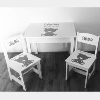 Tafel en stoeltjes PlakHet