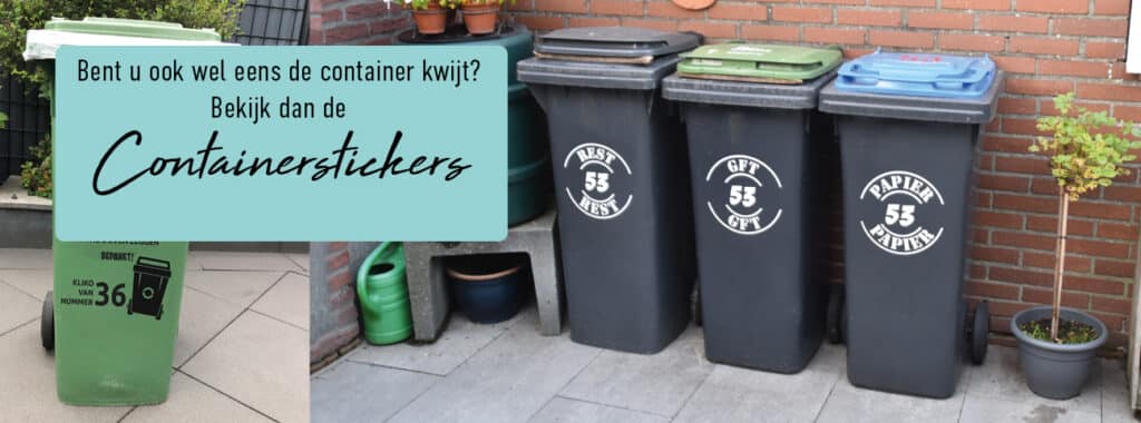 Stickers, naamborden en muurcirkels, Gepersonaliseerde Cadeaus, Geboortestickers , nu ook rompers met naam en container stickers! Scoor nu!