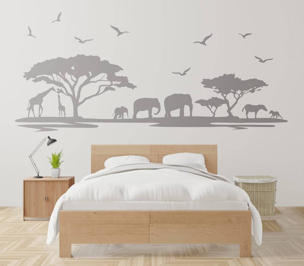 Muursticker Natuur Afrika PlakHet