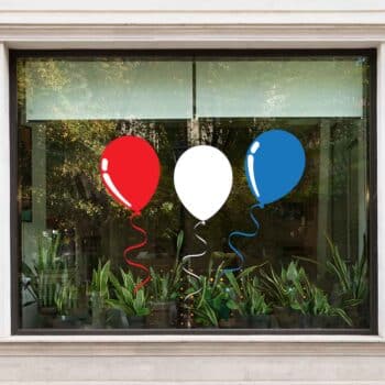 statische raamsticker ballonnen