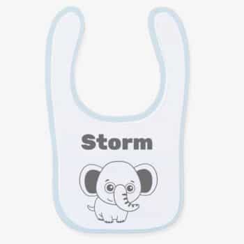 Slabbetje Olifant met naam PlakHet