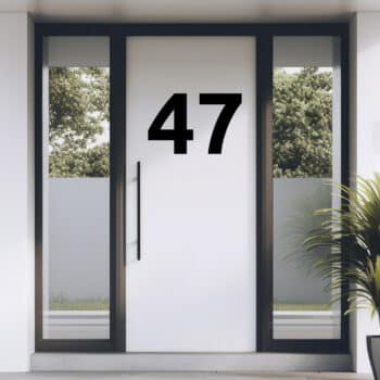 Voordeur of raamsticker huisnummer