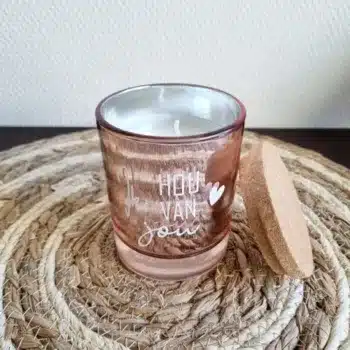 Geurkaars met deksel