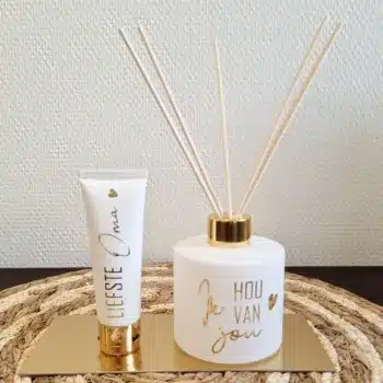 Handlotion en huisparfumfles