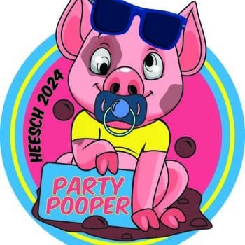 Embleem Party Pooper Krullendonk