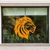 EK WK Voetbal raamsticker leeuw