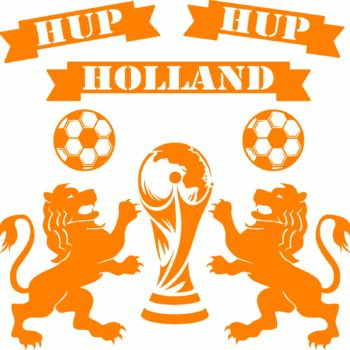 Leeuw en bekers