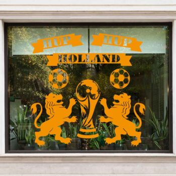 Hup Holland Hup Leeuwen met WK Trofee