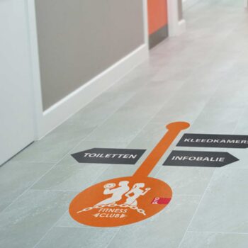 Vloersticker met eigen ontwerp