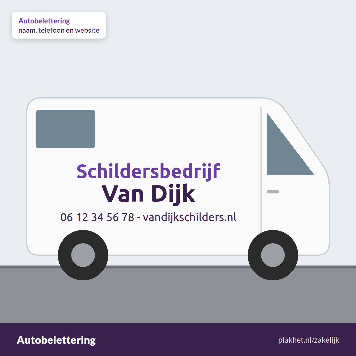 Autobelettering - Plakhet.nl