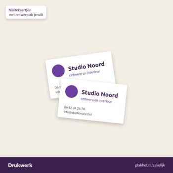 Visitekaartjes laten drukken