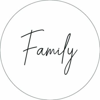 StormIT-Design Muurcirkel Family wit