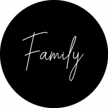 StormIT-Design Muurcirkel Family zwart