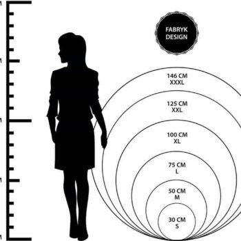 a silhouette of a woman standing next to a measuring scale