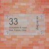 Glazen naambord H26 helder glas PlakHet