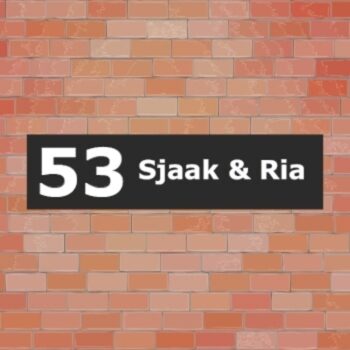 Kunststof Naambord k162 PlakHet